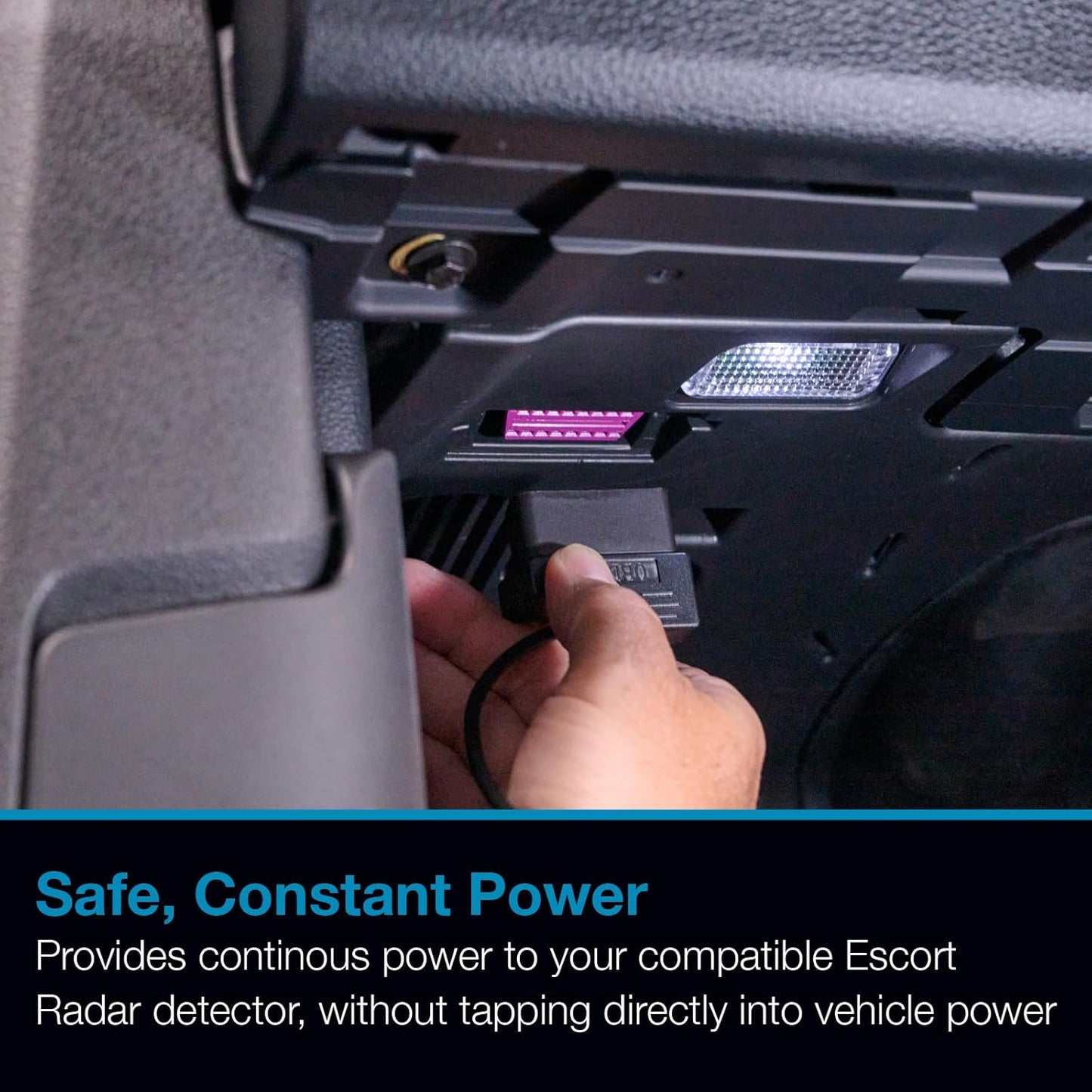 Escort Radar Detector Power Cord, OBDII to RJ11 Cable Radar Detectors: MAX 360, MAX 360c, IX, IXc, 9500 IX, MAX II, MAX 3, MAX 4, MAX 360c MKII, MAX 360 MKII, MAXcam 360c, and Redline 360c