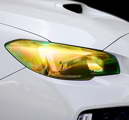 VViViD Extra-Wide Headlight Taillight Vinyl Tint Wrap 16 Inch x 48 Inch Roll (Chameleon Yellow)