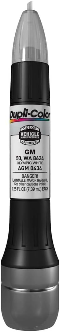 Dupli-Color AGM0434 Scratch Fix All-In-1 Exact-Match Automotive Touch-Up Paint – General Motors Olympic White – 0.25 oz. Paint Pen