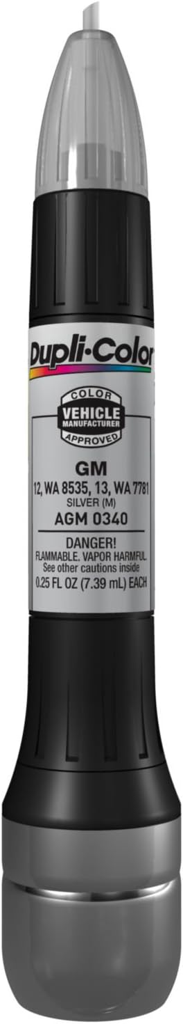 Dupli-Color AGM0340 Scratch Fix All-In-1 Exact-Match Automotive Touch-Up Paint – General Motors Silver – 0.25 oz. Paint Pen