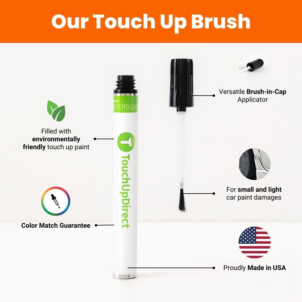 TouchUpDirect 4X7 Brownstone Compatible with Toyota Exact Match Touch Up Paint Brush - Essential Kit