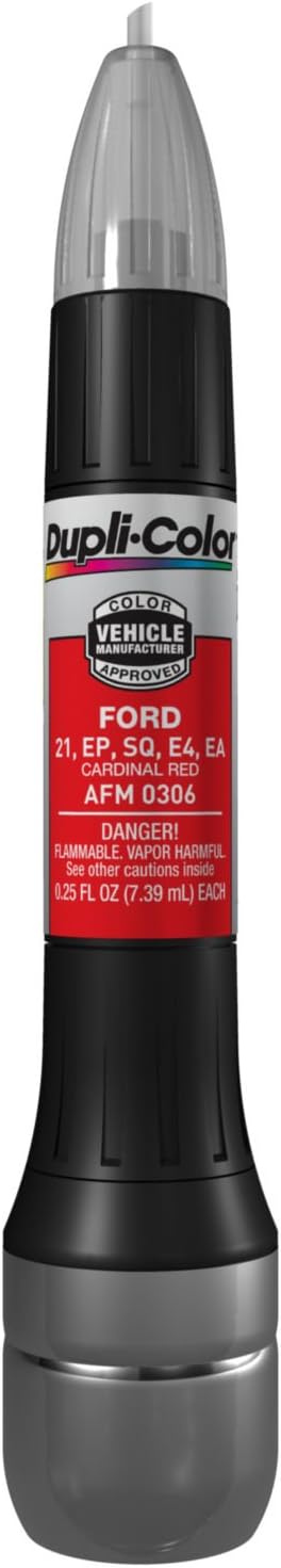 Dupli-Color AFM0306 Scratch Fix All-In-1 Exact-Match Automotive Touch-Up Paint – Ford Cardinal Red – 0.25 oz. Paint Pen