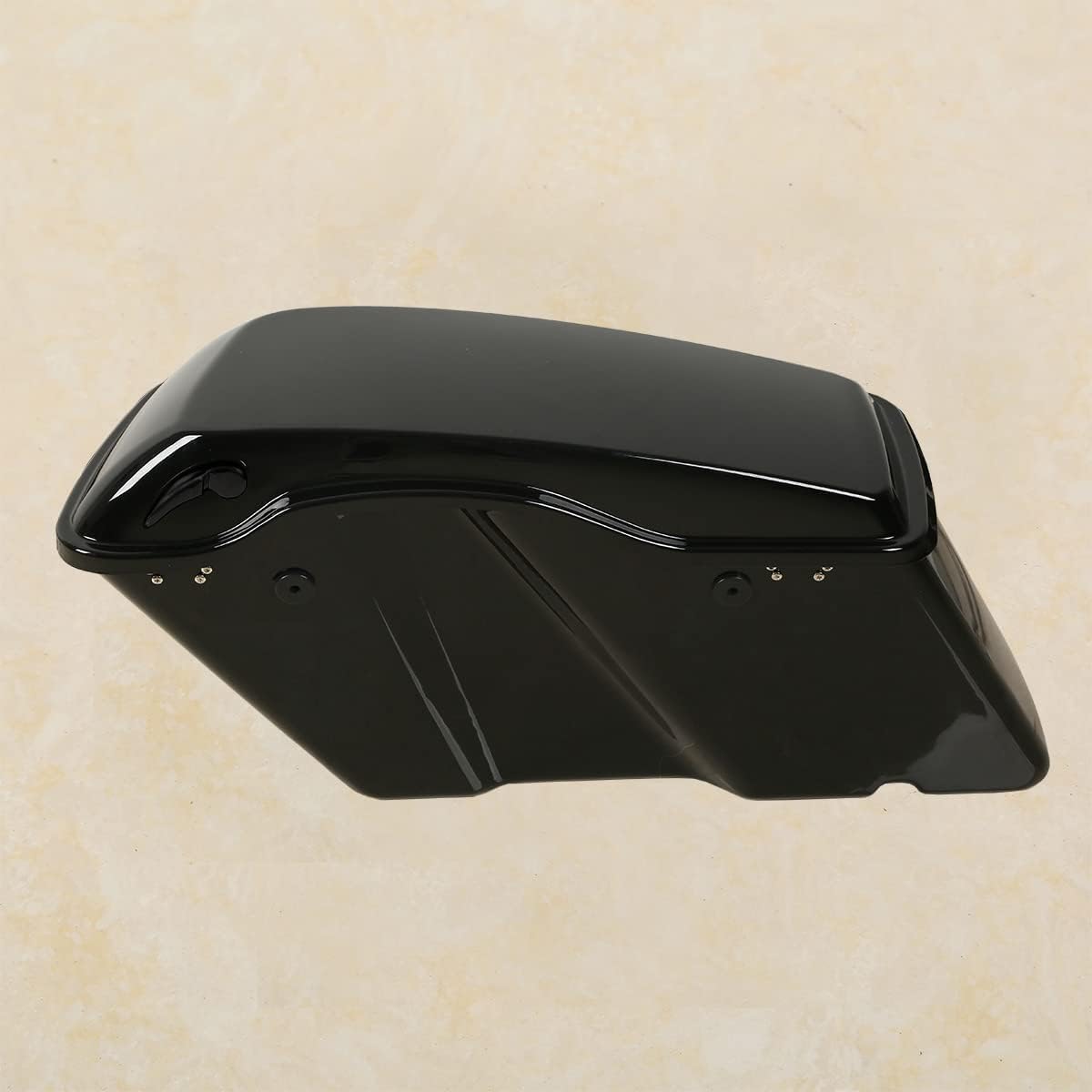 Green-L Vivid Black Hard Saddlebags with Black Latch Keys Liners Fit for Harley Touring Road King Street Glide Electra Ultra Classic 2014-2024