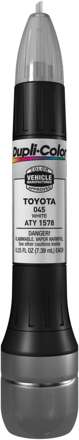 Dupli-Color ATY1578 Scratch Fix All-In-1 Exact-Match Automotive Touch-Up Paint – Toyota White – 0.25 oz. Paint Pen