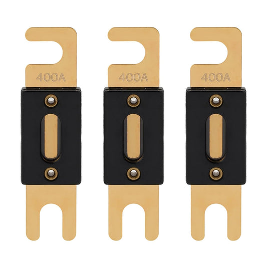 400A ANL Fuse 400 Amp Inline Blade Fuses 32V for Car Audio Inverter Automotive Stereo (Pack of 3 pcs)