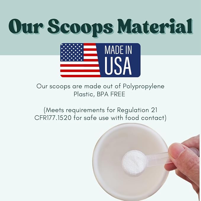 4 mL (3/4 Teaspoon) Long Handle Scoop for Measuring Coffee, Pet Food, Grains, Protein, Spices and Other Dry Goods (Pack of 10)