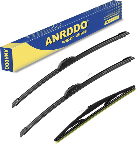 3 wipers Replacement For 2003 2004 2005 2006 2007 2008 2009 Lexus GX470, Windshield Wiper Blades Original Equipment Replacement - 22"+21"+16" (Set of 3) U/J HOOK