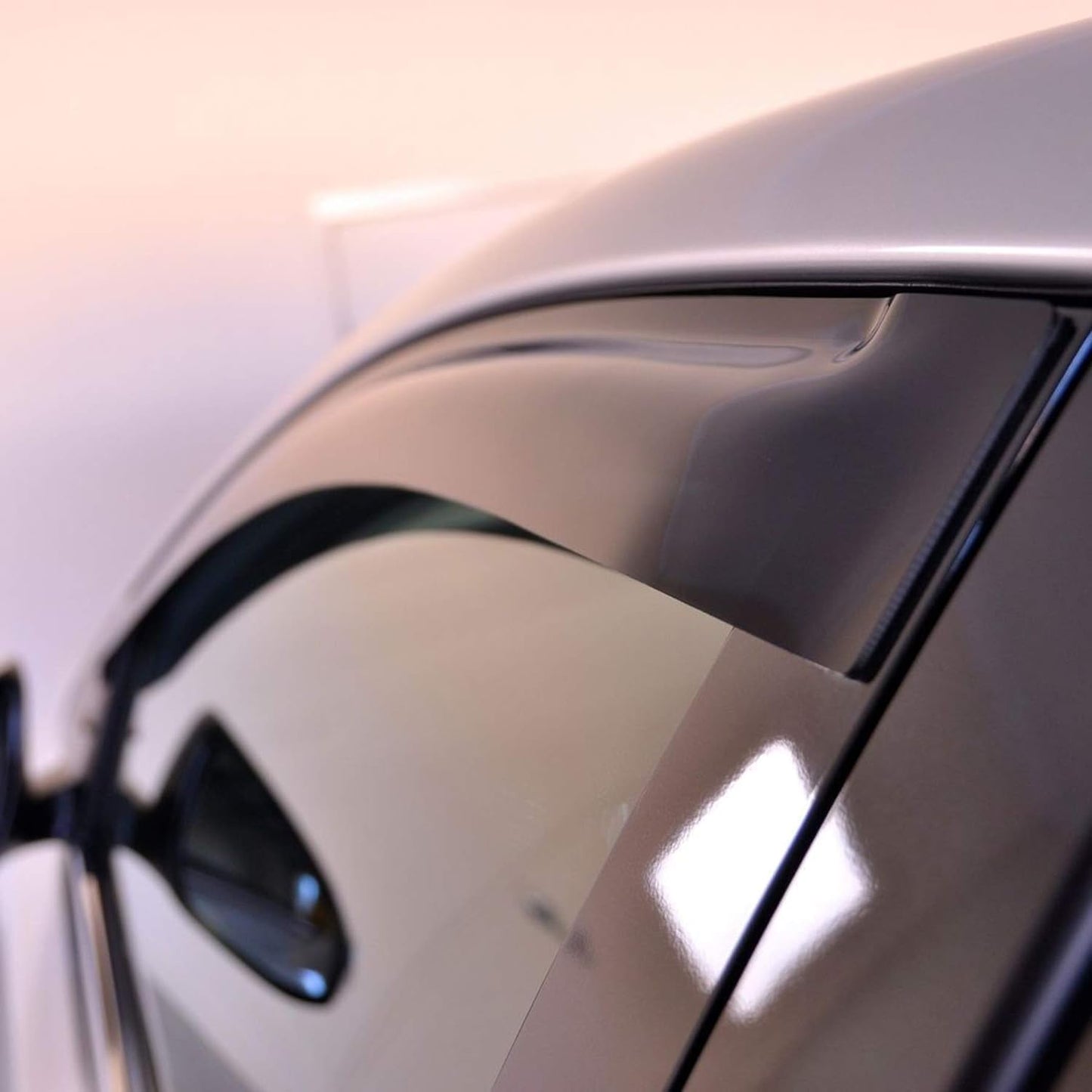Rainproof Side Window Wind Deflectors for 2011-2017 Jeep Compass (Old Body Style), Tape-on Sun Rain Guard Sets,Nice Looking Window Visors for Cars,Vent Deflector for 11-17 Jeep Compass 94540