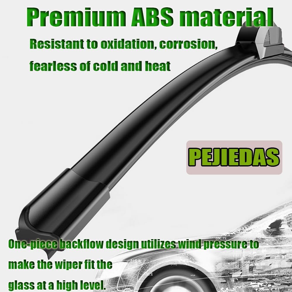 OEM Quality Front Wiper Blades, Replacement for 2018-2021 Toyota Camry,2008-2019 Toyota Highlander,2007-2014 Ford Edge, OE Original Style (26 Inch + 20 Inch Front Wiper Blades)