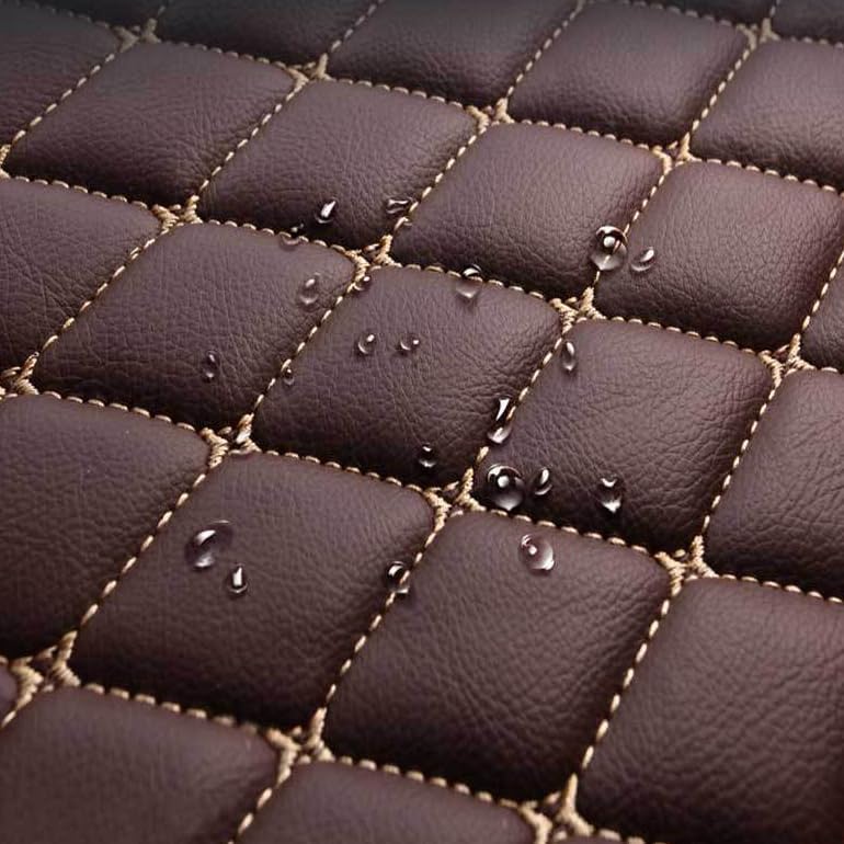 Customized Personalized car Floor mats, All-Weather Luxury car Floor mats, Waterproof and Anti Slip Leather car Floor mat Lining, 95% Customized car, Truck, and SUV Floor mats (Edge Green)