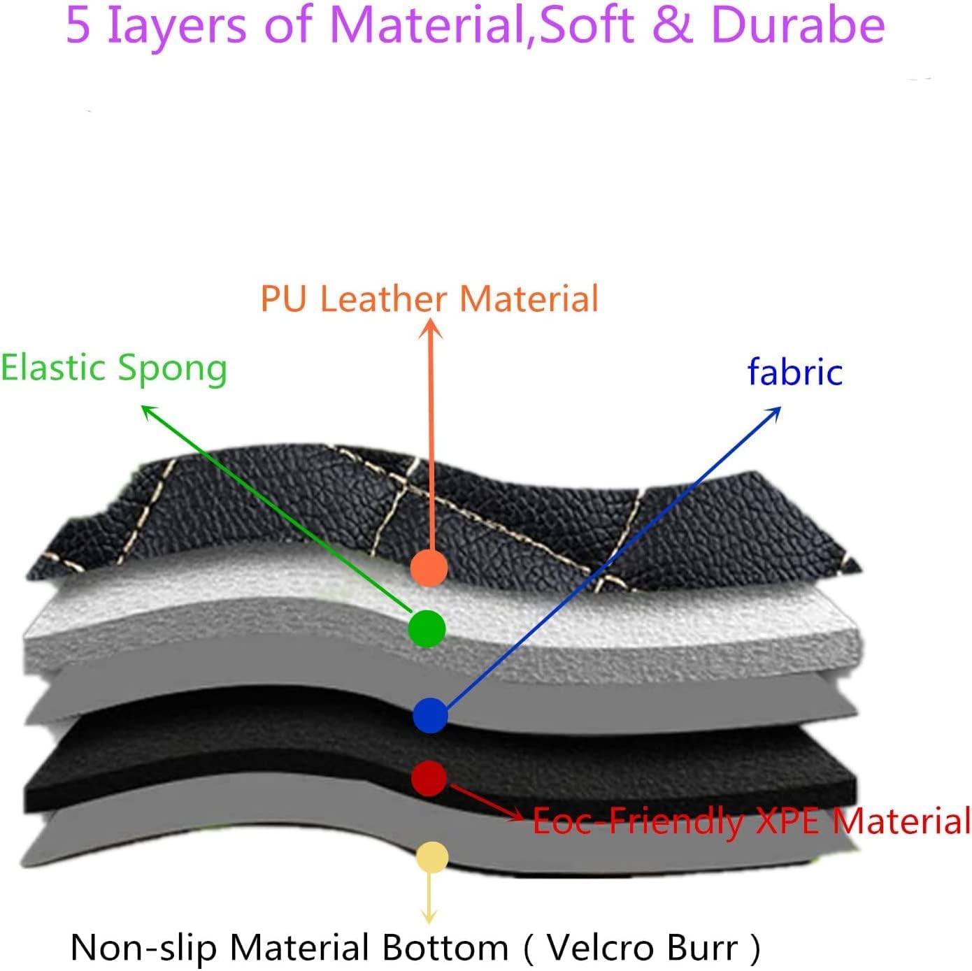 Custom All-Weather Protection Luxury Leather Floor Mats for Cars SUVs Trucks According Anti-Slip Leather Floor mats ﻿ (12,Pink)