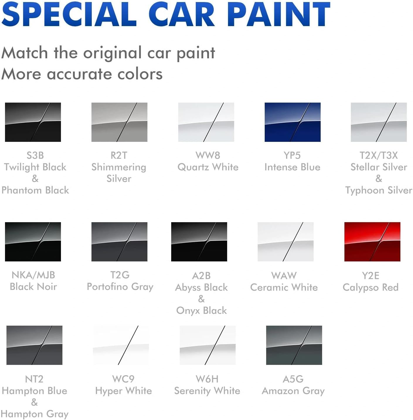 Hampton Gray (NT2) Touch Up Paint Compatible with Hyundai, DIY Car Paint Scratch Repair, Automotive Paints, Quick & Easy Fix Scratch Repair for Santa Cruz/Santa Fe/Sonata