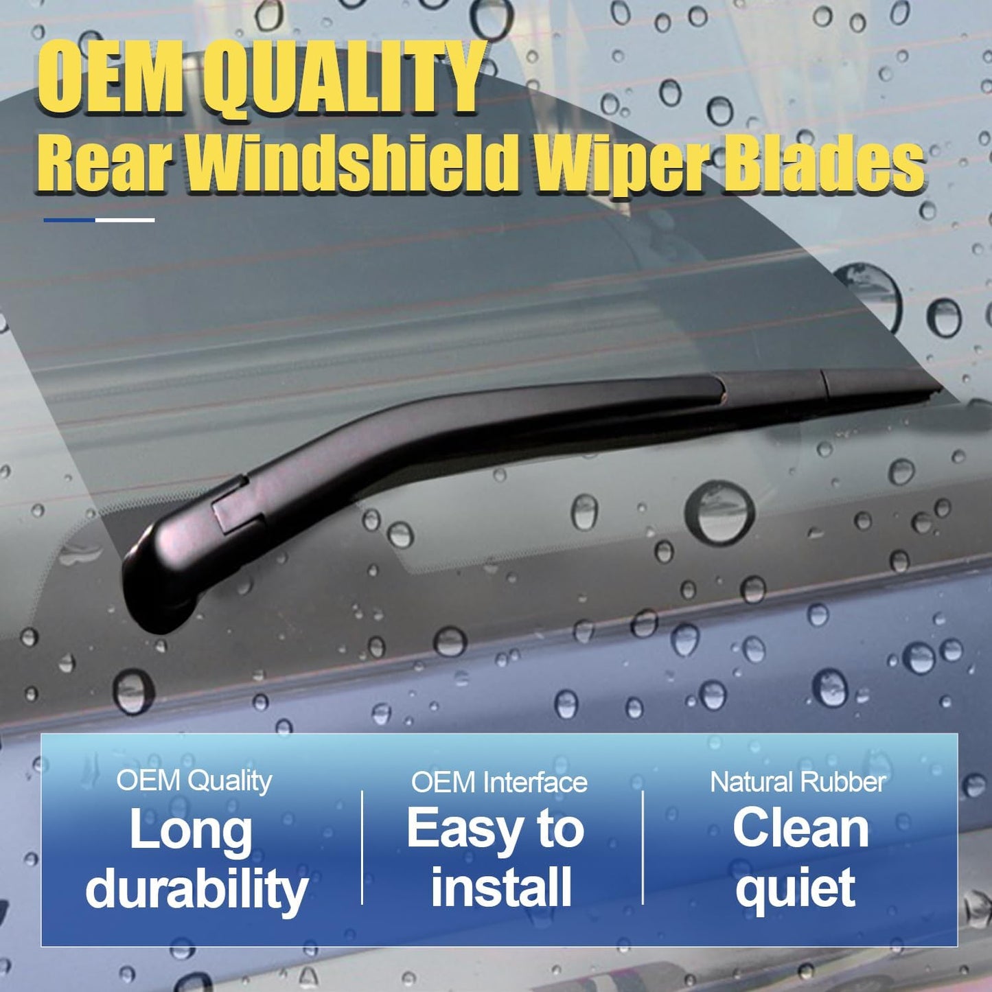 3 wipers Factory Replacement for Benz GL-Class 2013-2016 GL450 GL350 GL550 ML-Class 2012-2015 ML350 ML550 ML63 GLE-Class 2016-2017 Original Equipment Wiper Blades 26"+23"+12"(Set of 3) Top Lock