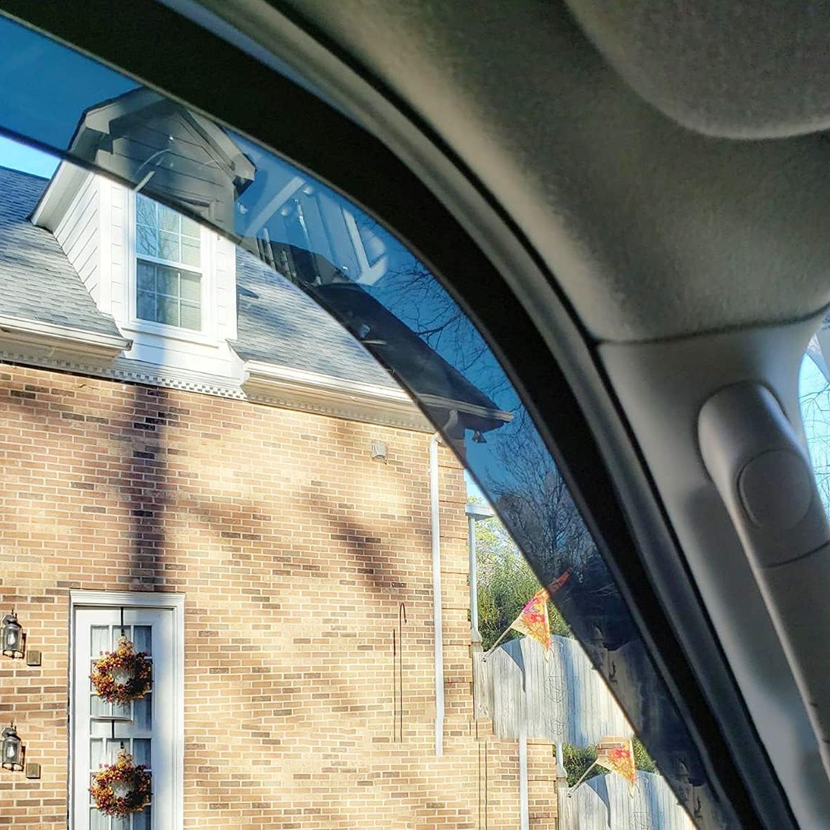 Side Wind Deflector Window Visors fit for 2011-2015 Chevrolet Cruze & 2016 Cruze Limited, 4pcs Out-Channel Tape-On Dark Smoke Nice Sun Rain Guards Set 94611