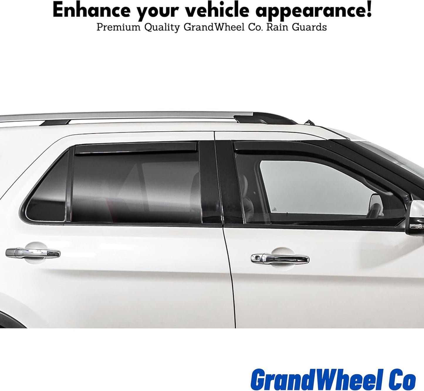 Window Deflectors Smoke Tinted In-Channel Side Window Vent Visor Deflectors Rain Guards Compatible with Buick Encore 2013-2022/Chevrolet (Chevy) Trax 2014-2022 - 4pcs. GW0187