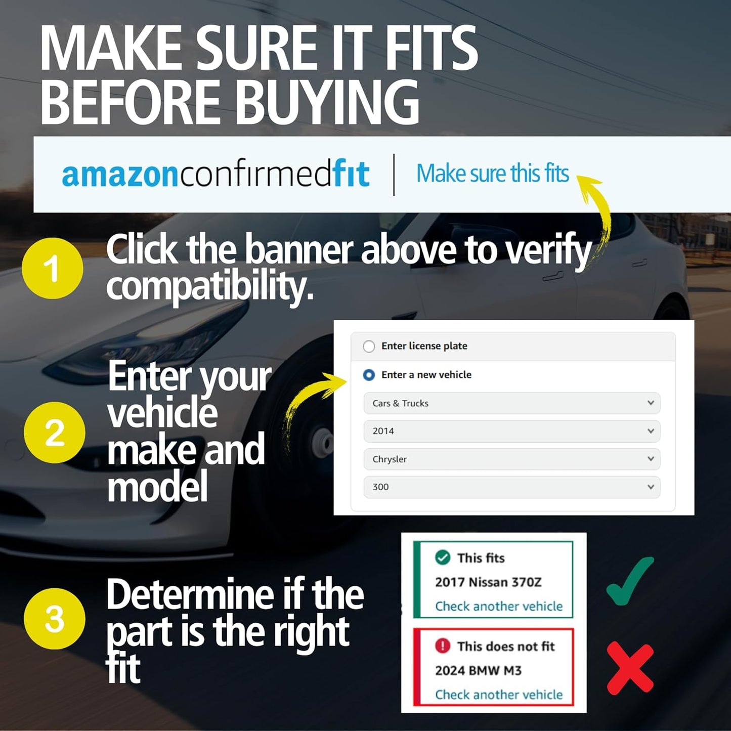 Premium Semi-Metallic Front Brake Pads (1001-1316M) Compatible with 2007-2022 Dodge/Freightliner/Mercedes-Benz/Volkswagen (Crafter Van/Metris/Sprinter/Sprinter 2500/Viano/Vito)