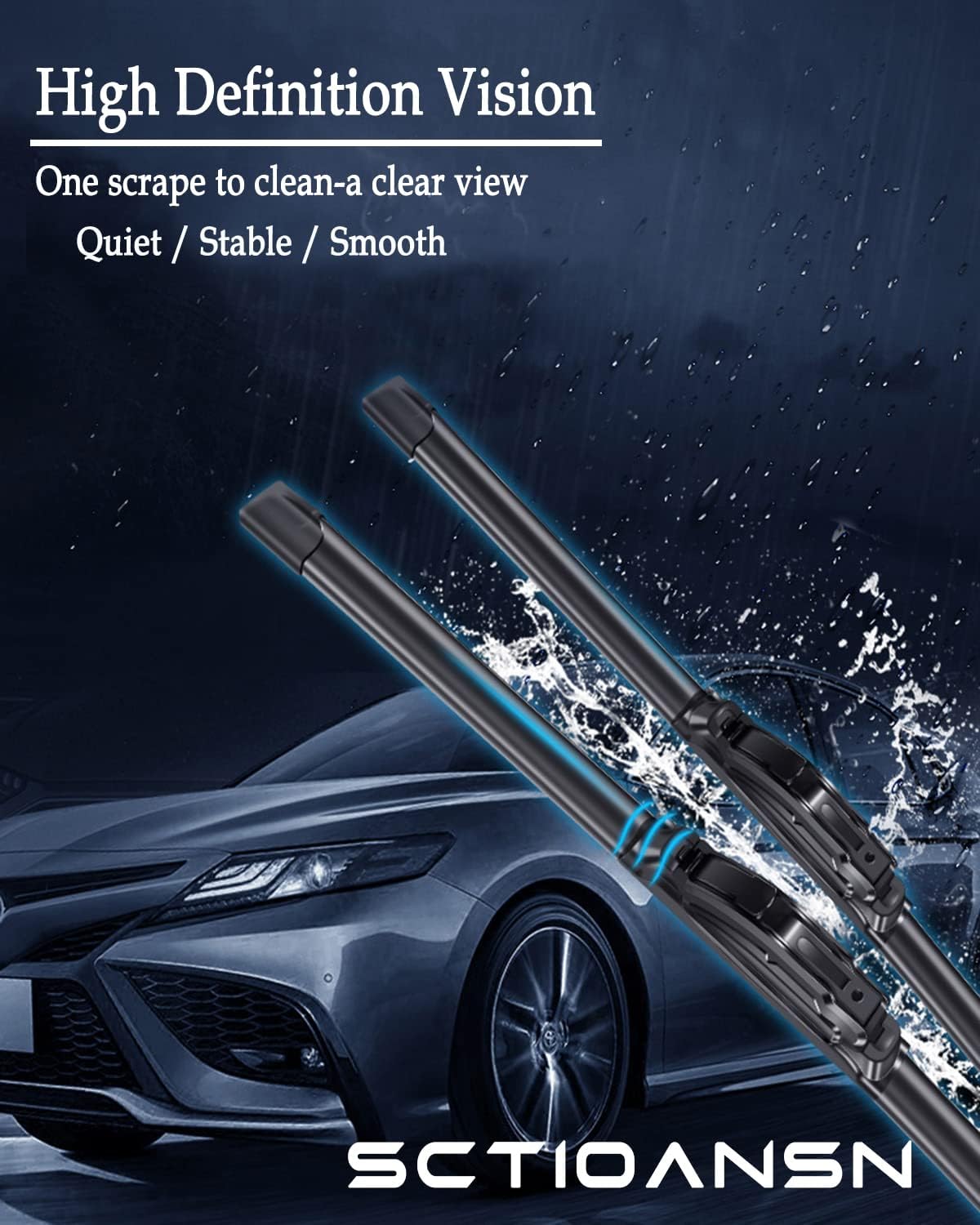 3Pcs Windshield Wipers Blades for Lexus RX350 2010 2011 2013 2014 2015, Original Equipment Replacement Windshield Wiper Blades for My Car- 26"/22"/16" (Pack of 3) J- HOOK