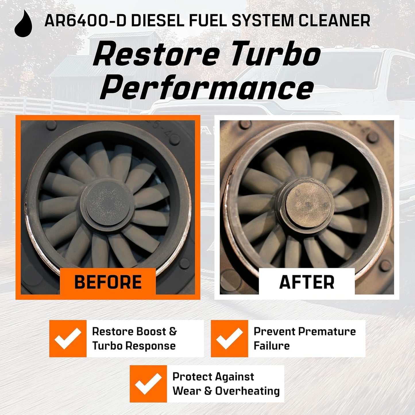 Archoil AR6400-D Diesel Fuel System Cleaner (Two Pack) - Cleans Injectors, Turbo & DPF