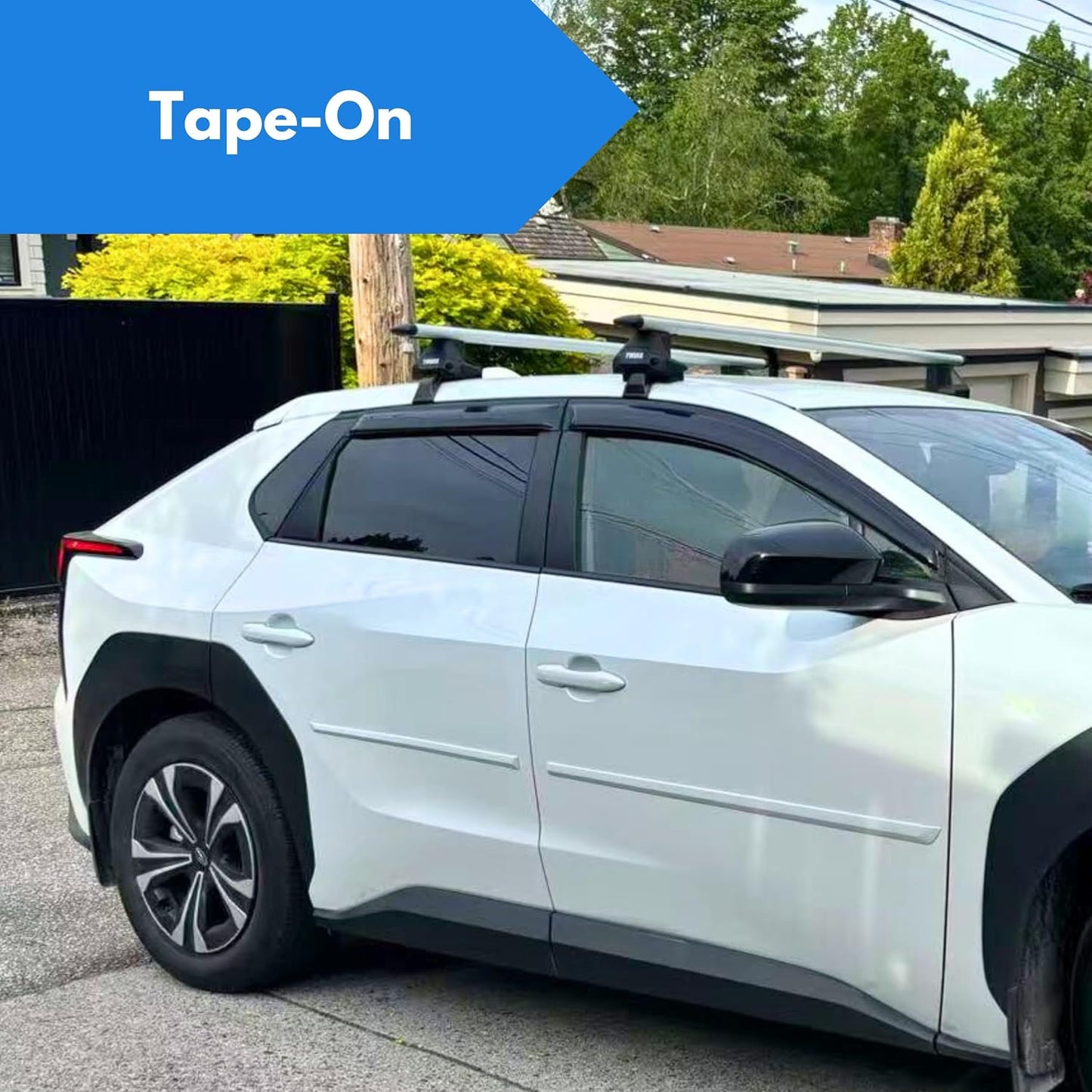 KPY Window Visor Compatible with 1983-1994 S10 Blazer/S15 Jimmy & 1982-1990 S10/S15 Pickup & 1991-1993 Sonoma & 1985-2005 Astro/GMC Safari, Rain Guard Window Vent Deflectors Tape-On